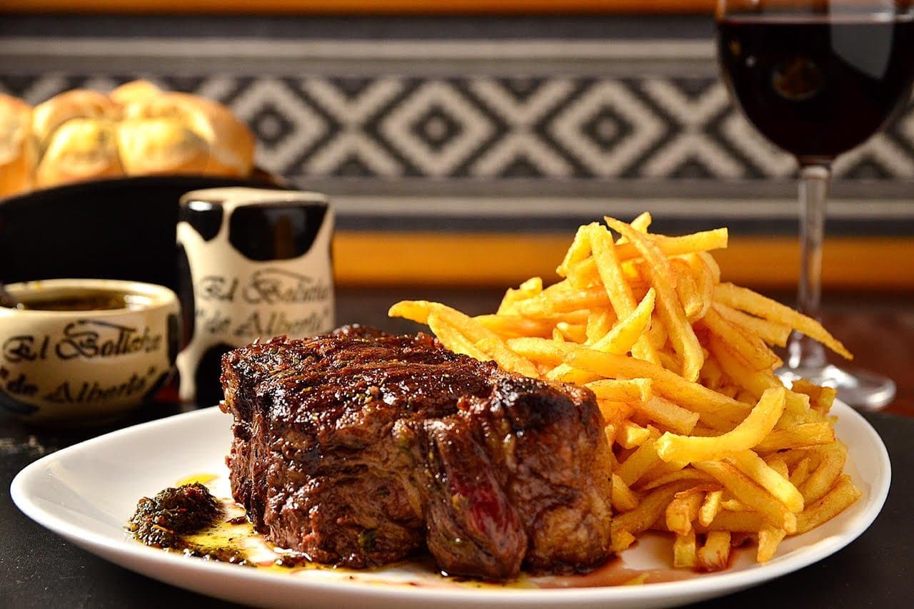 Bife de chorizo - El Boliche de Alberto, Bariloche